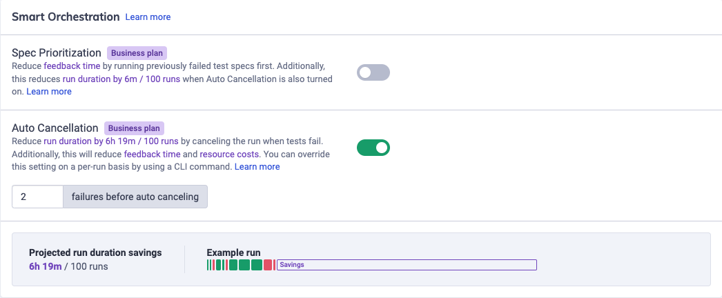 Enable Auto Cancellation